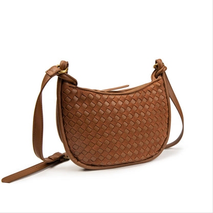 Bolso Mujer De Moda Tipo Bandolera – Bolso Pequeño De Eco Cuero Trenzado Con Estilo Casual