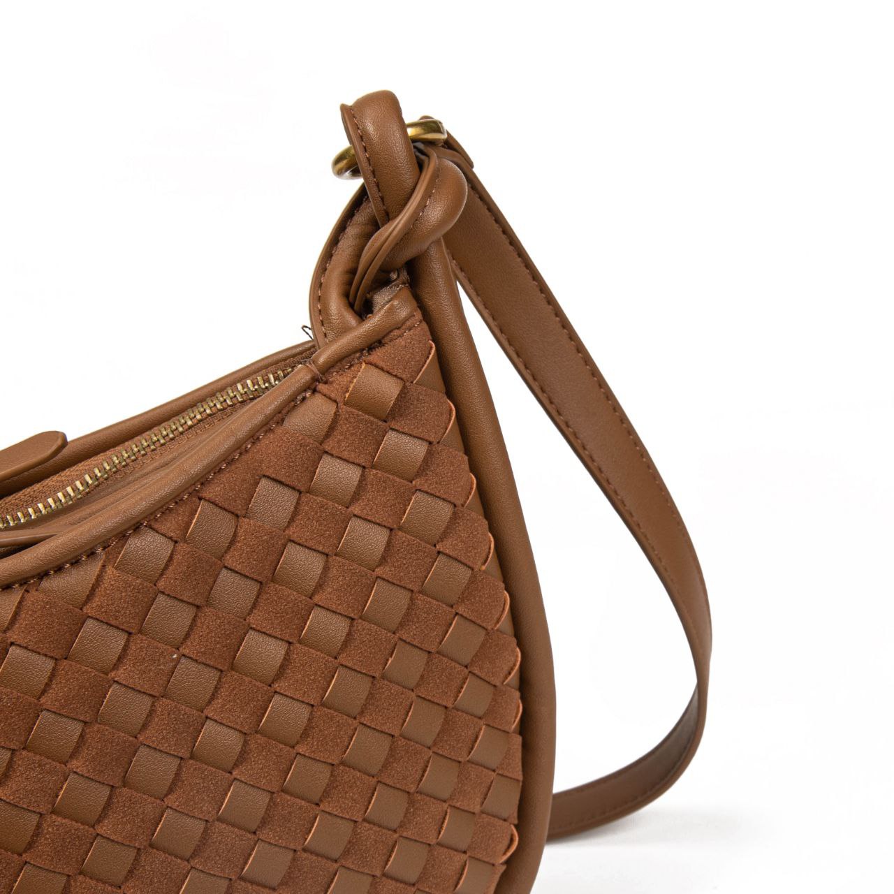 Bolso Mujer De Moda Tipo Bandolera – Bolso Pequeño De Eco Cuero Trenzado Con Estilo Casual