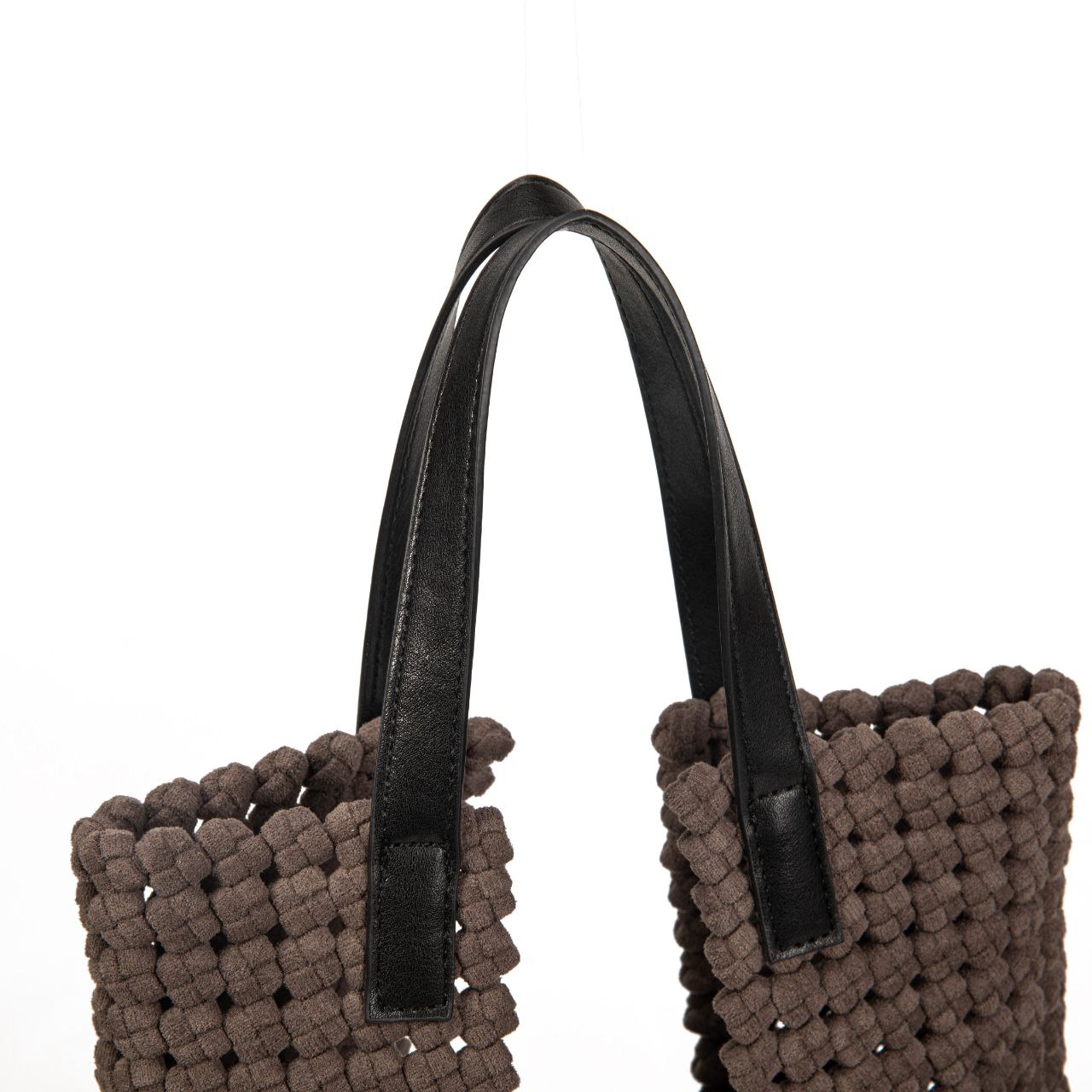 Bolso Tote Mujer De Moda – Bolso Grande Tejido Con Estilo Casual Y Neceser Interior