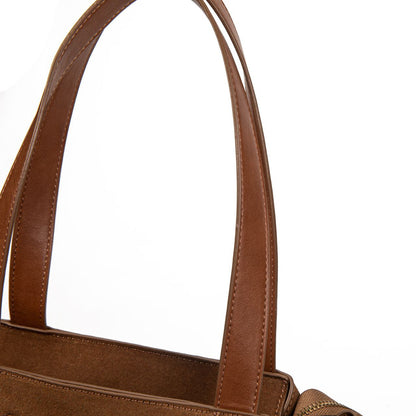 Bolso Tote Mujer Elegante De Moda – Bolso Grande De Ante Sintético Con Detalles De Flecos