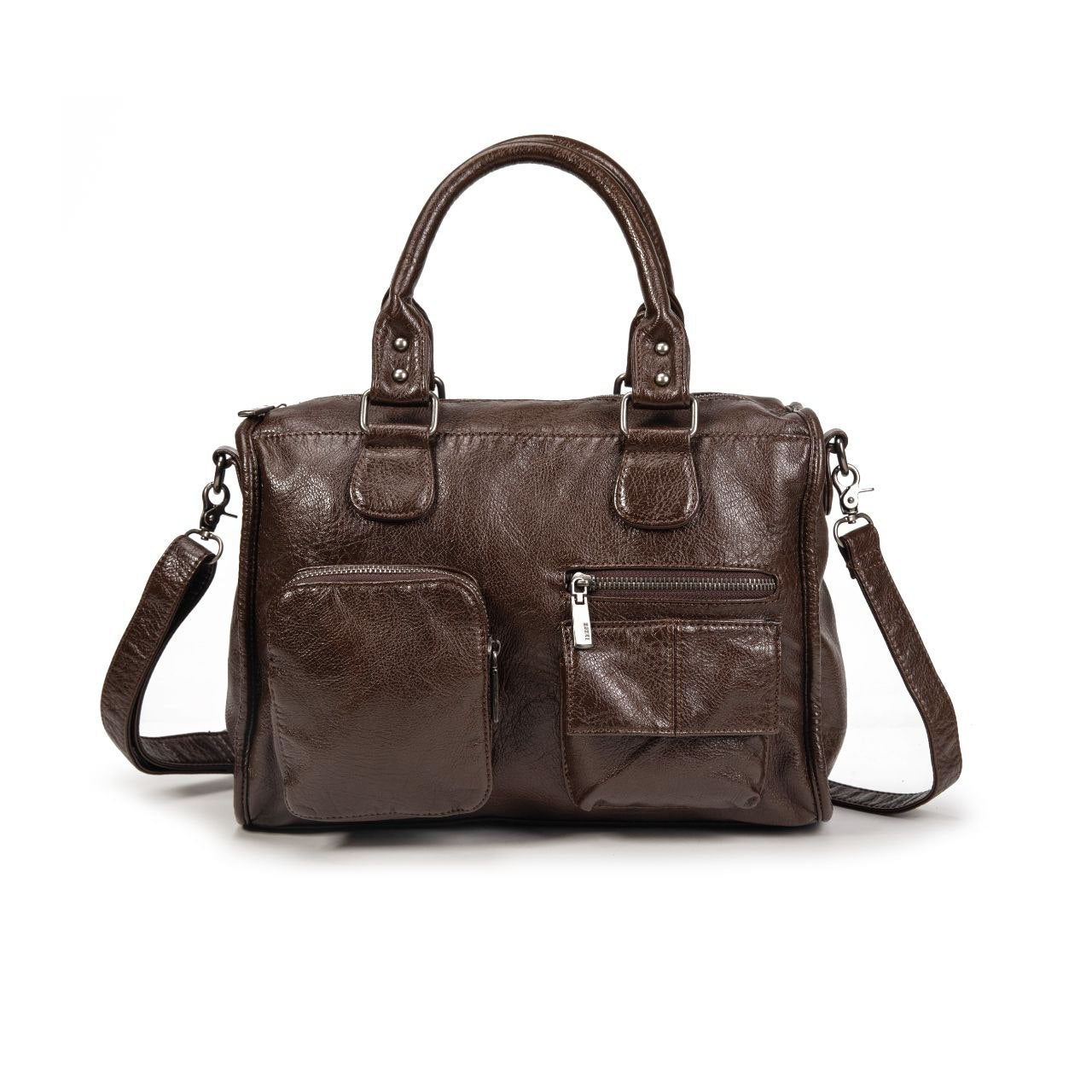 Bolso Mujer Grande De Moda – Bolso De Mano Y Bandolera De Cuero Sintético Con Bolsillos