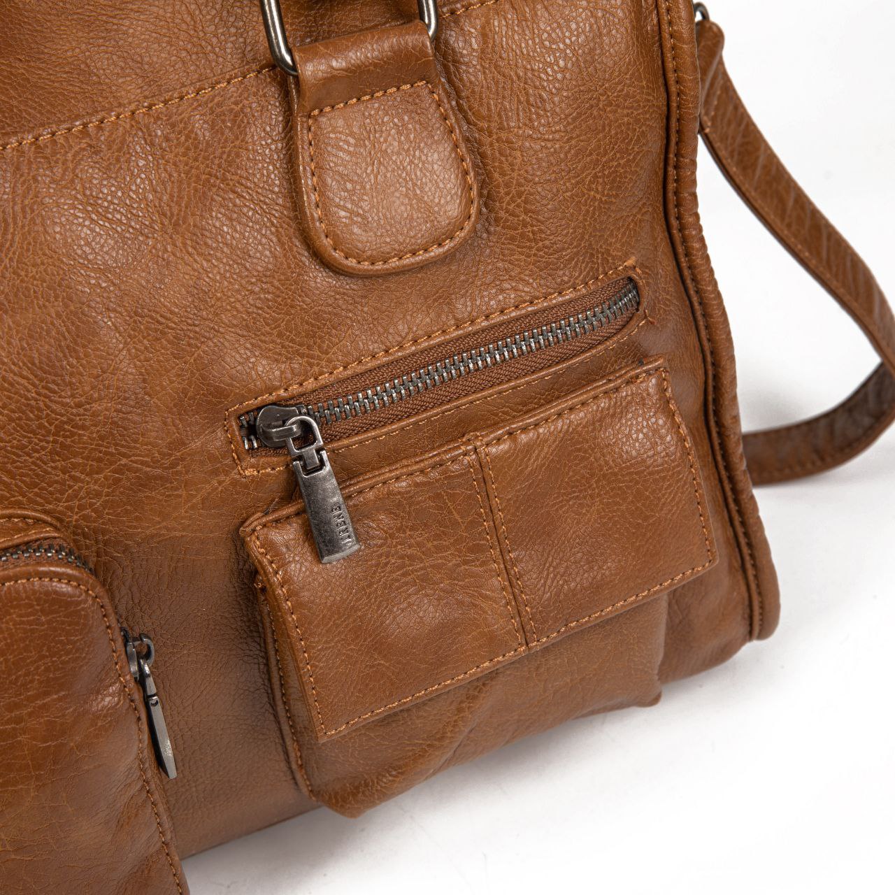 Bolso Mujer Grande De Moda – Bolso De Mano Y Bandolera De Cuero Sintético Con Bolsillos