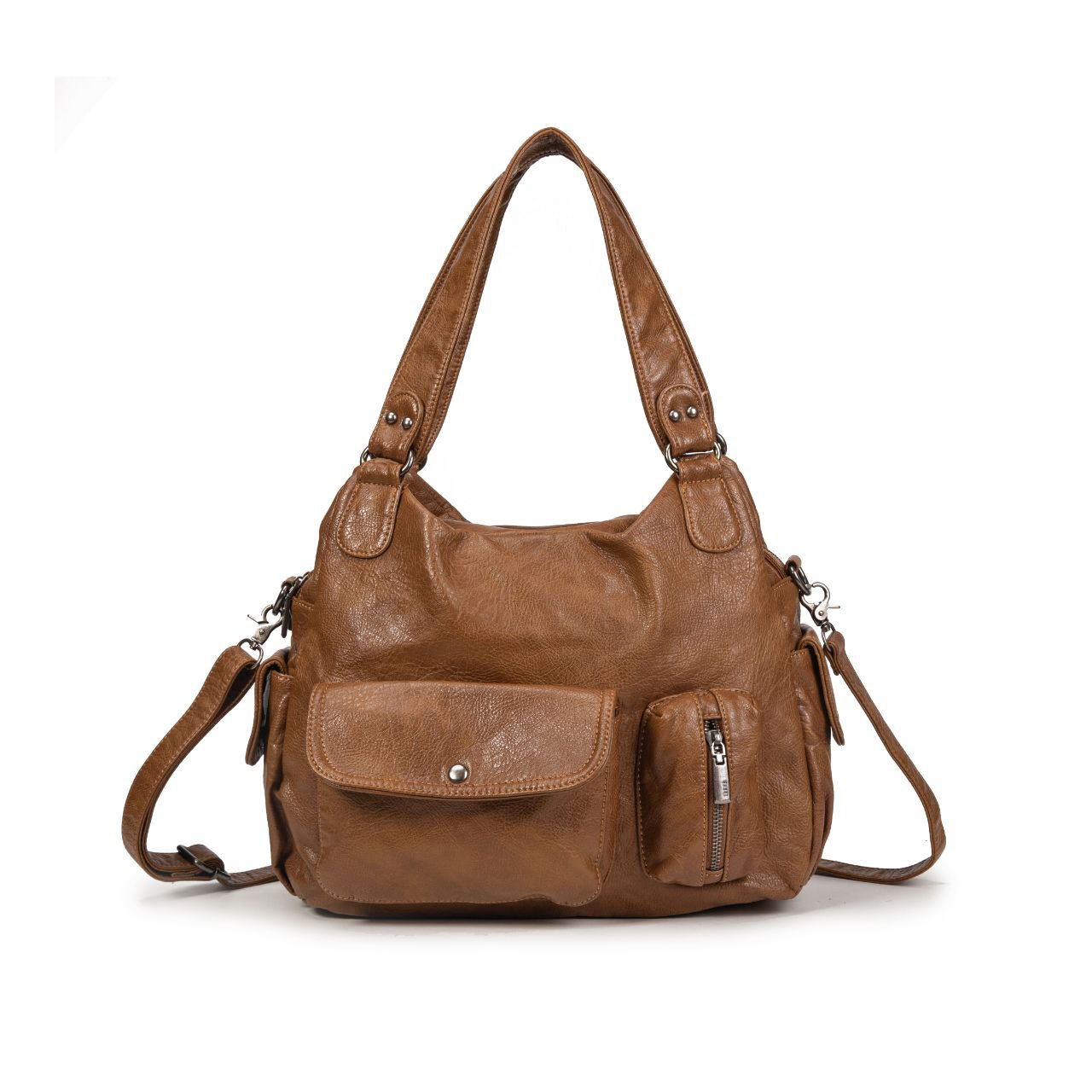 Bolso Mujer Grande De Moda Elegante De Eco Cuero – Bolso Casual Cómodo Para El Día A Día Con Múltiples Bolsillos