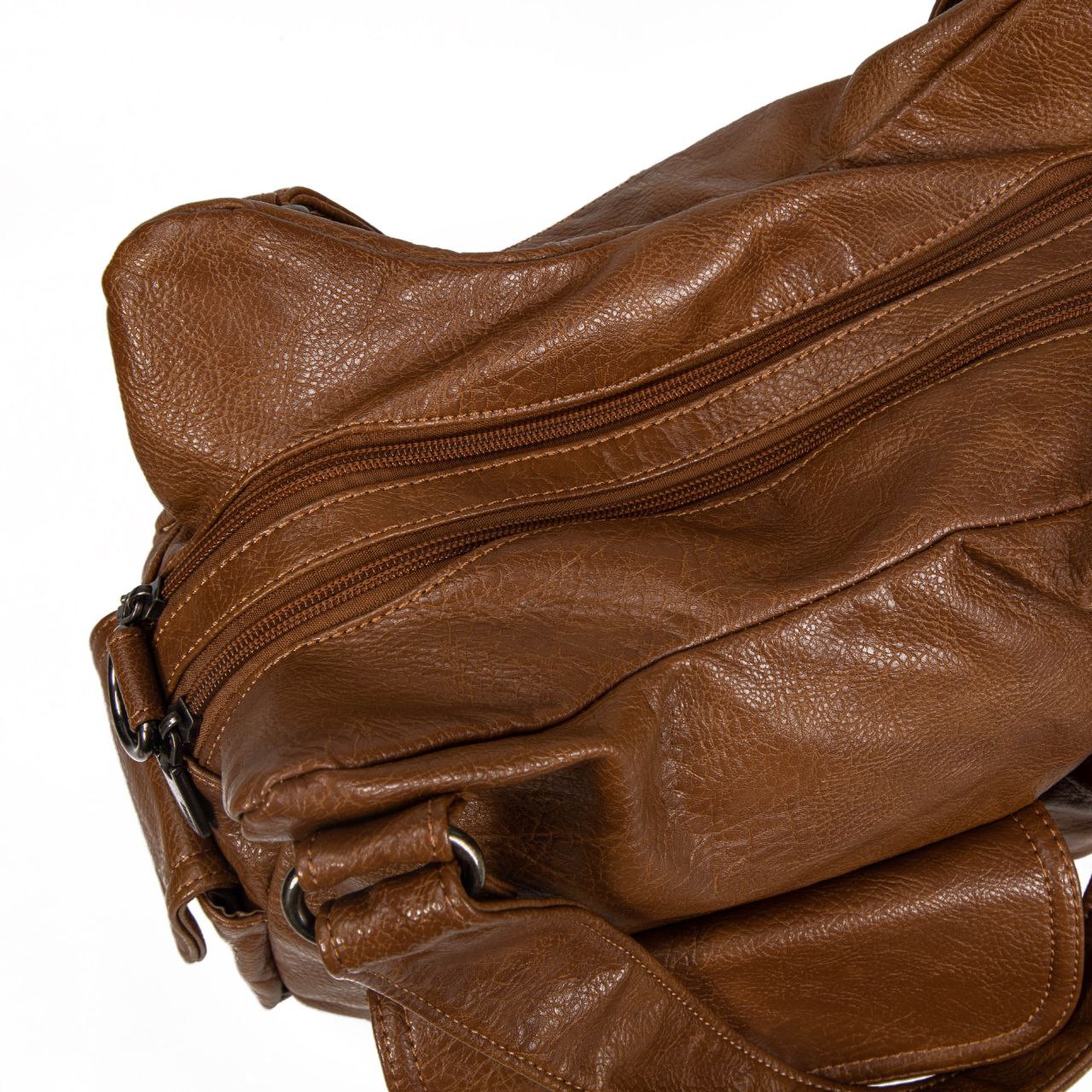 Bolso Mujer Grande De Moda Elegante De Eco Cuero – Bolso Casual Cómodo Para El Día A Día Con Múltiples Bolsillos