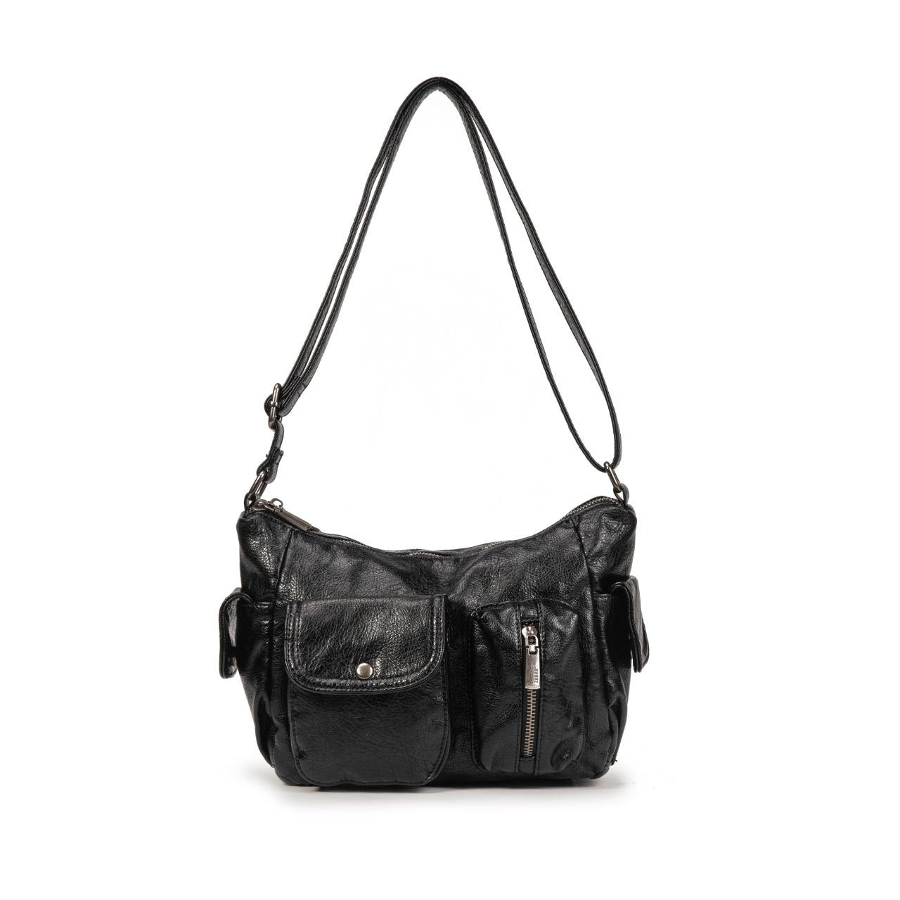Bolso Mujer Pequeño De Moda En Eco Cuero – Bolso Bandolera Elegante Con Bolsillos Prácticos 26×18×11 Cm
