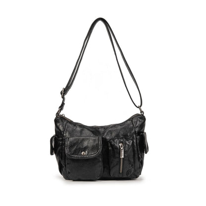 Bolso Mujer Pequeño De Moda En Eco Cuero – Bolso Bandolera Elegante Con Bolsillos Prácticos 26×18×11 Cm