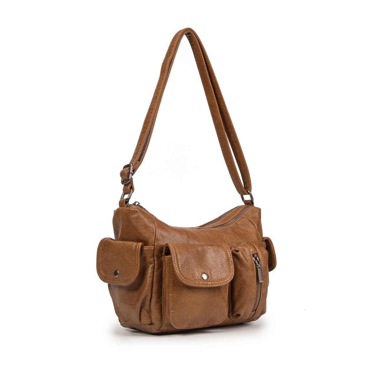 Bolso Mujer Pequeño De Moda En Eco Cuero – Bolso Bandolera Elegante Con Bolsillos Prácticos 26×18×11 Cm