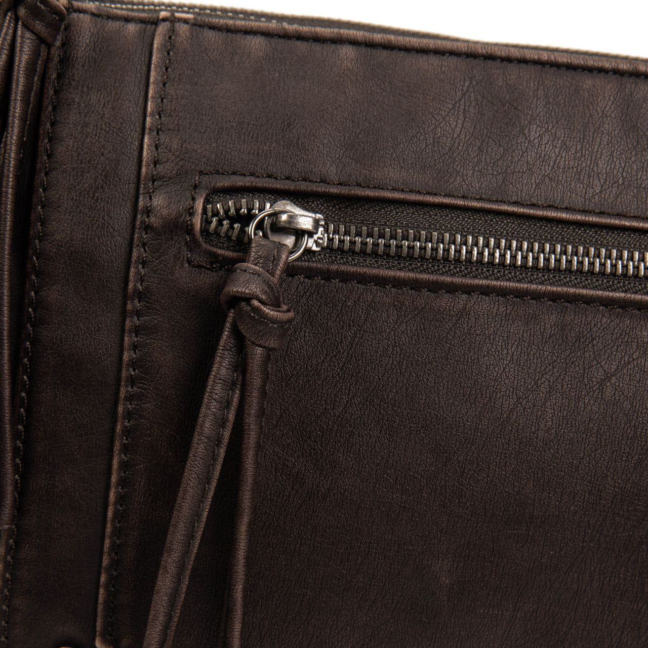 Bolso Bandolera Mujer De Eco Cuero – Bolso Pequeño Plano De Moda Con Cremallera Frontal 24×20×3 Cm Y Correa Ajustable