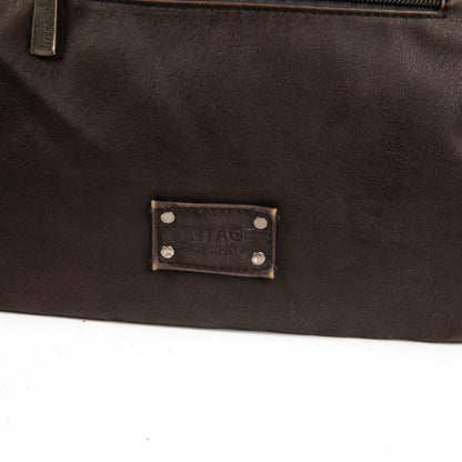 Bolso Bandolera Mujer De Eco Cuero – Bolso Pequeño Plano De Moda Con Cremallera Frontal 24×20×3 Cm Y Correa Ajustable