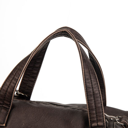 Bolso Mujer Grande De Moda En Eco Cuero – Bolso De Mano Y Bandolera Elegante Con Cremallera Frontal 32×22×14 Cm