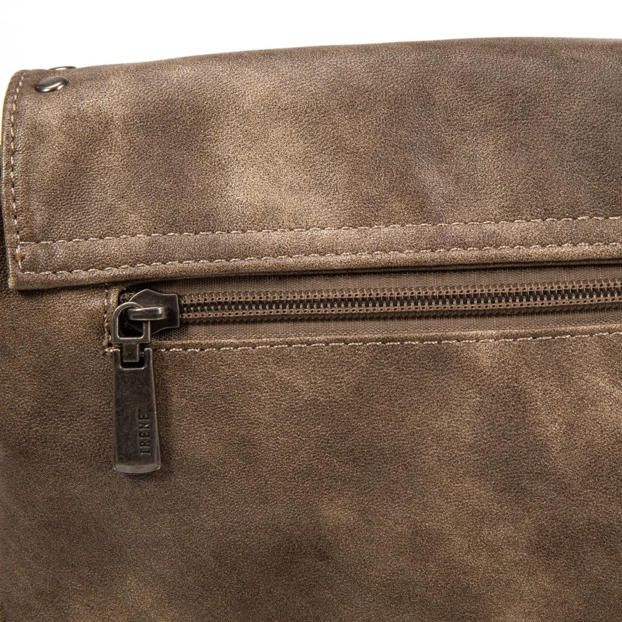 Bolso Bandolera Mujer De Eco Cuero Con Tachuelas – Bolso De Moda Elegante Con Solapa, Doble Cremallera 24×18×10 Cm