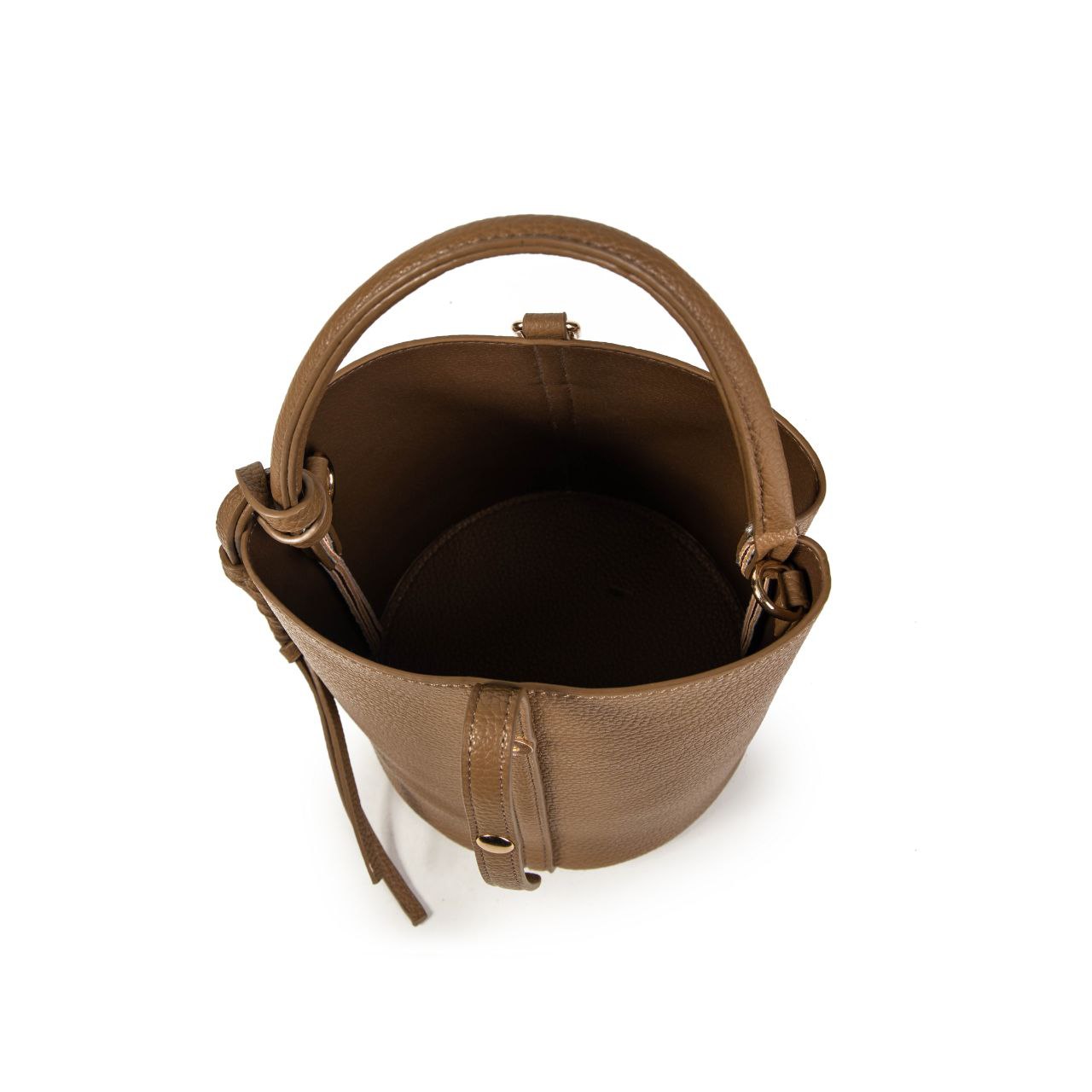 Bolso Mujer Tipo Cubo De Moda En Eco Cuero – Bandolera Y Asa De Mano, Con Neceser Interior, 31×18×7 Cm