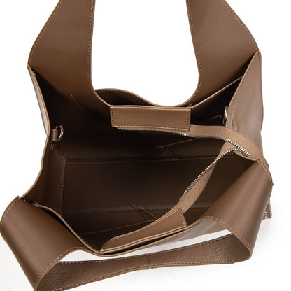 Bolso Mujer De Moda Con Bandolera Desmontable – Shopper Elegante De Eco-Cuero Grande En Negro, Marrón O Burdeos