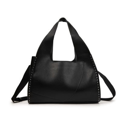 Bolso Mujer De Moda Con Bandolera Desmontable – Shopper Elegante De Eco-Cuero Grande En Negro, Marrón O Burdeos