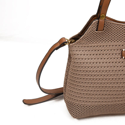Bolso Mujer De Moda Otoño – Bolso Tejido Elegante Con Asa Y Bandolera, Cómodo Para El Día A Día