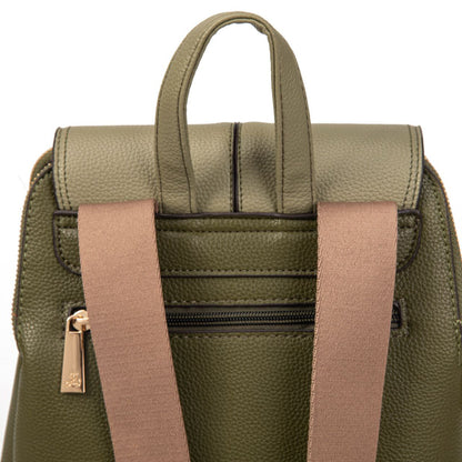 Bolso Mochila Mujer De Moda – Elegante Y Versátil, Doble Compartimento, Bolsillo Antirrobo, Tamaño 26×28×11 Para El Día A Día