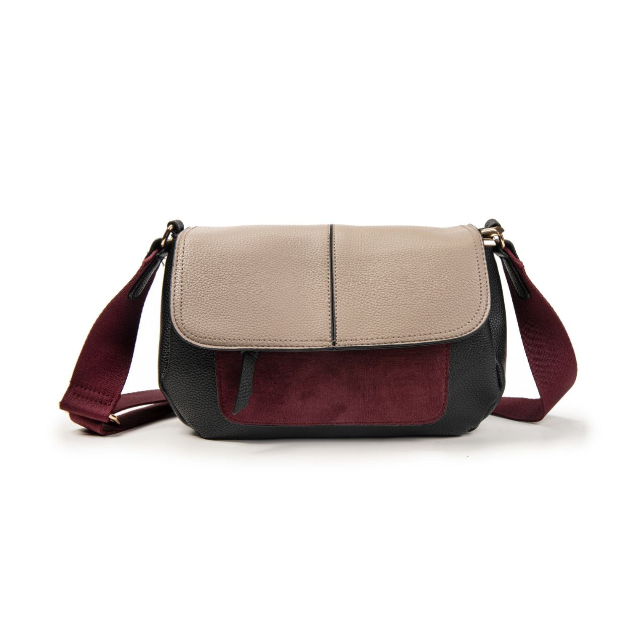 Bolso Bandolera Mujer De Moda – Cruzado Pequeño Elegante Con Triple Cremallera Y Bolsillo Antirrobo 25×16×10