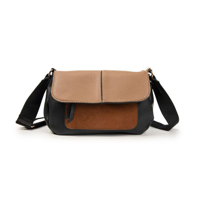 Bolso Bandolera Mujer De Moda – Cruzado Pequeño Elegante Con Triple Cremallera Y Bolsillo Antirrobo 25×16×10