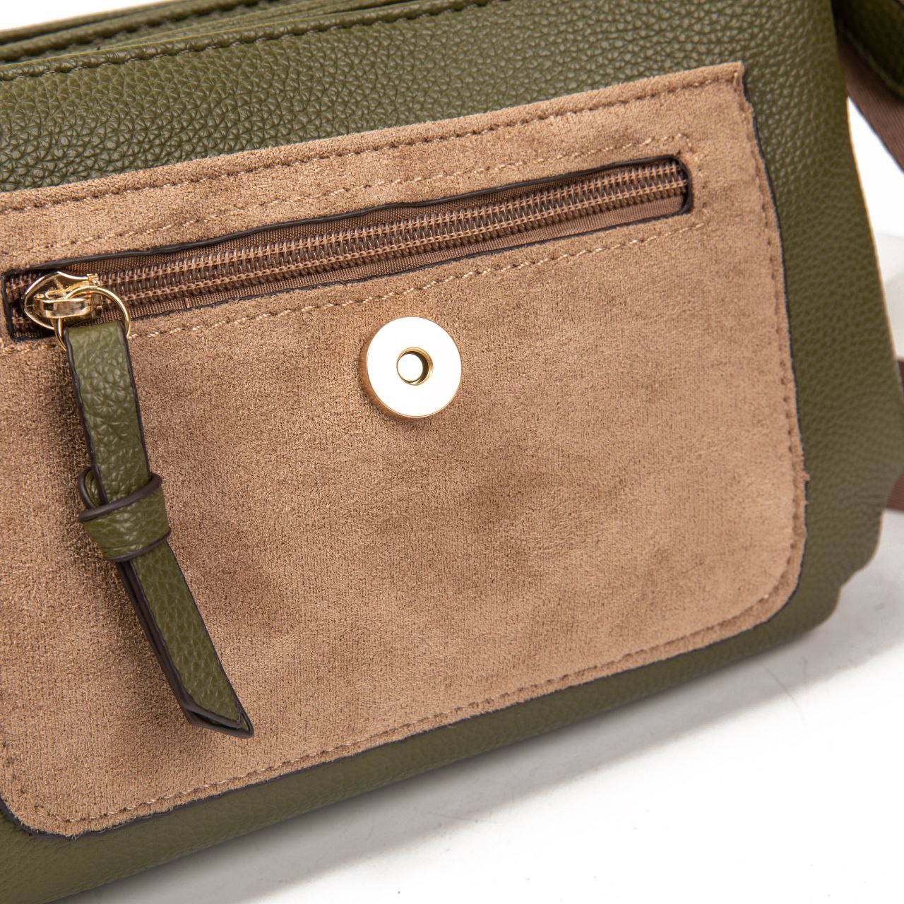 Bolso Bandolera Mujer De Moda – Cruzado Pequeño Elegante Con Triple Cremallera Y Bolsillo Antirrobo 25×16×10