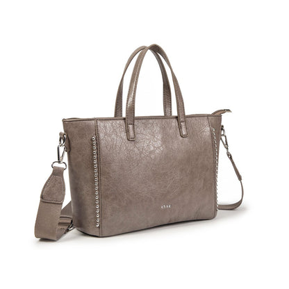Bolso Mujer De Moda Tipo Tote Con Bandolera – Elegante Y Espacioso 32×20×11, Eco-Cuero Con Tachas, Ideal Para Oficina Y Día A Día